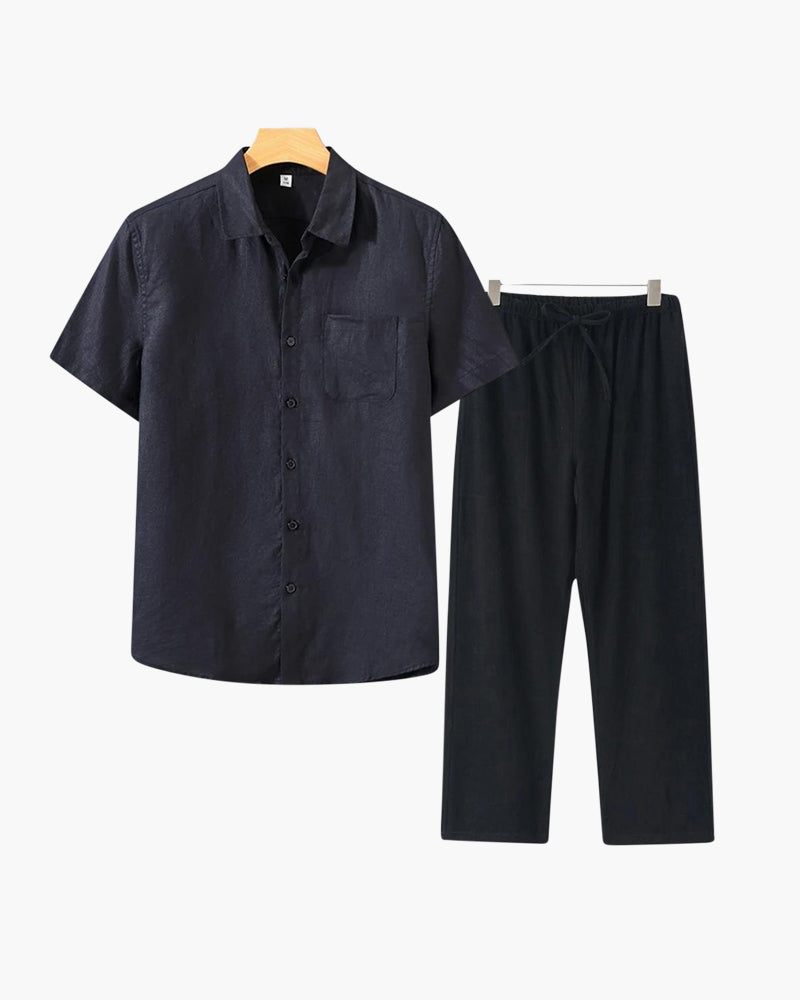 Borchelle Linen Combo (Shortsleeve)