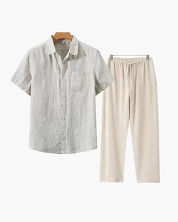 Borchelle Linen Combo (Shortsleeve)