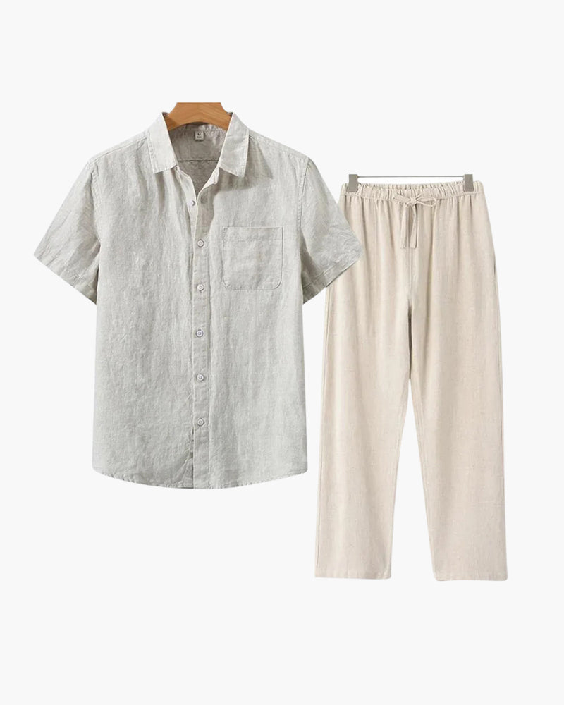 Borchelle Linen Combo (Shortsleeve)