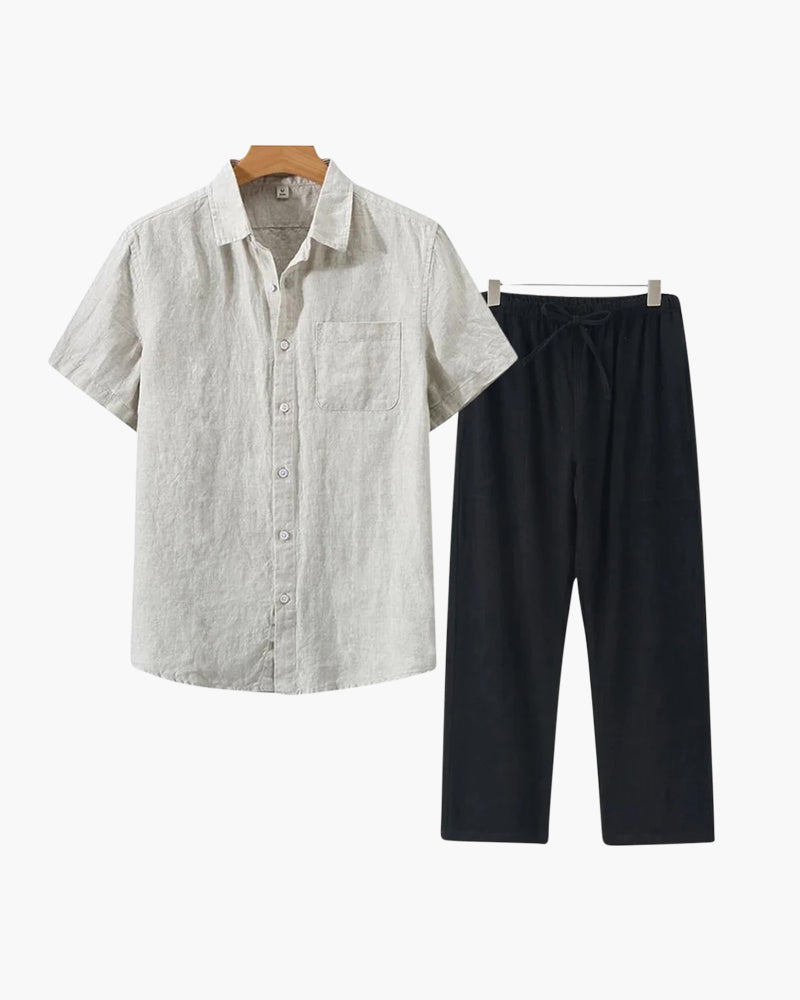Borchelle Linen Combo (Shortsleeve)