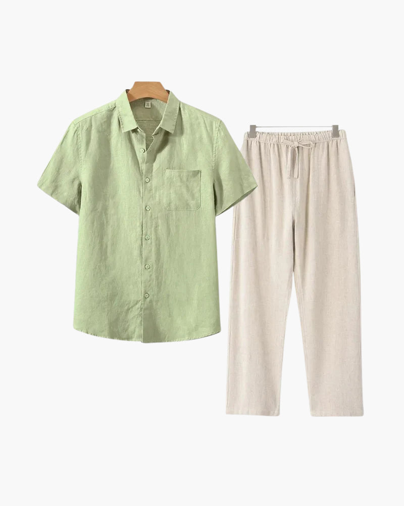 Borchelle Linen Combo (Shortsleeve)