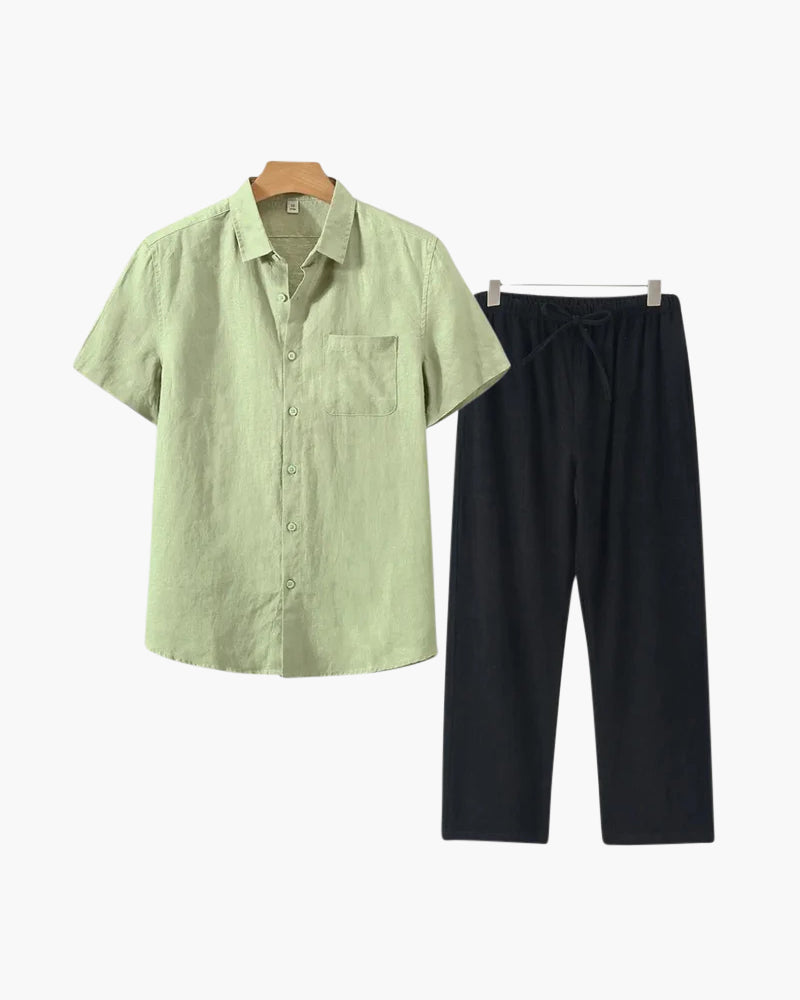 Borchelle Linen Combo (Shortsleeve)