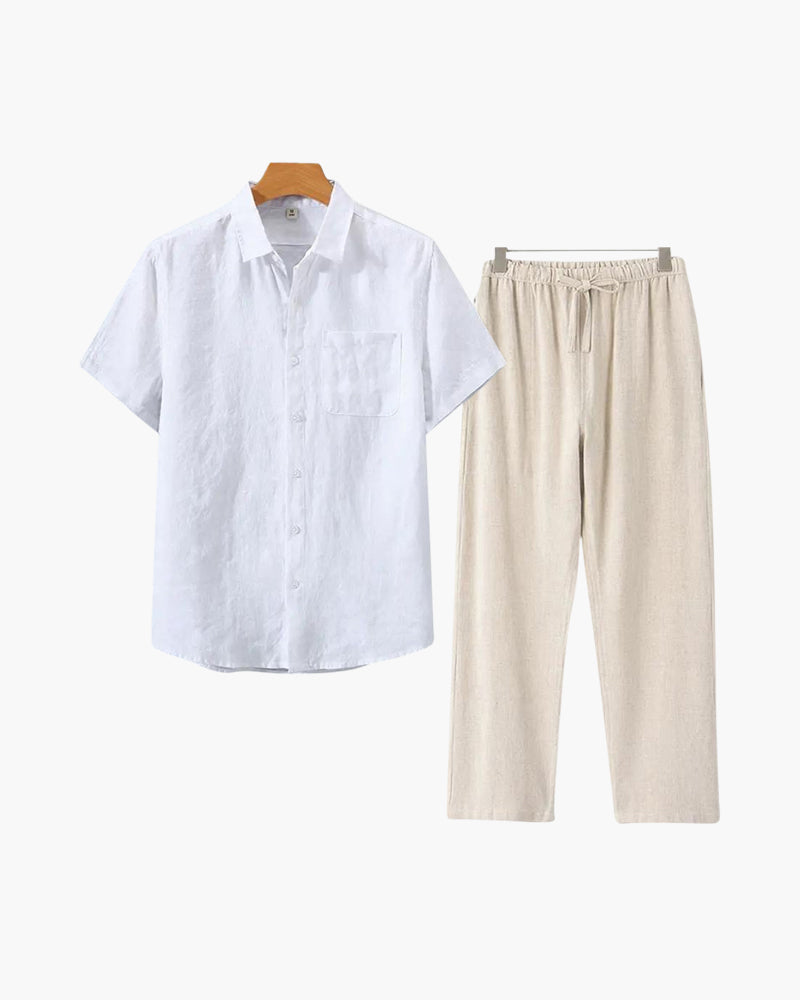 Borchelle Linen Combo (Shortsleeve)