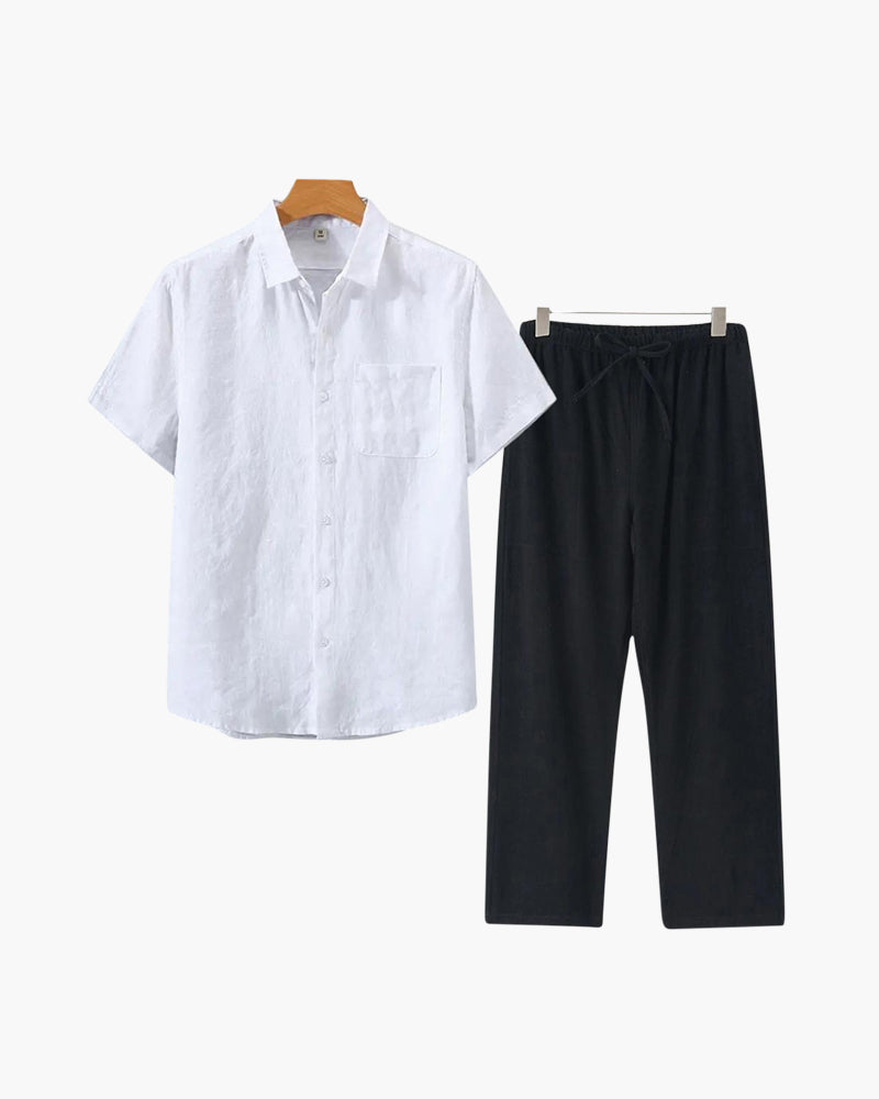 Borchelle Linen Combo (Shortsleeve)