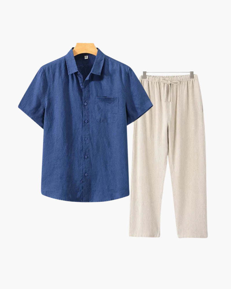 Borchelle Linen Combo (Shortsleeve)
