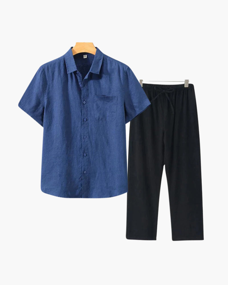 Borchelle Linen Combo (Shortsleeve)